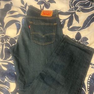 Levi's Men's Dark Blue Straight Jeans